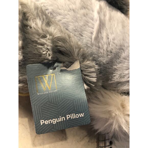 Very Cute Penguin Stuffed Pillow 15” New - Picture 3 of 4
